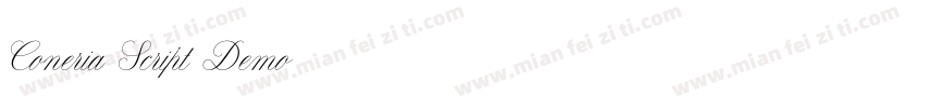 Coneria Script Demo字体转换